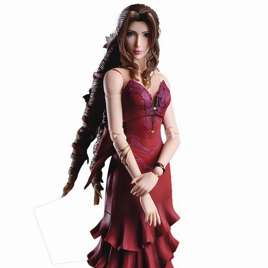 [Backorder] Final Fantasy VII: Remake Play Arts Kai Aerith Gainsborough (Dress Ver.) Action Figure Wood Carving Designer Product