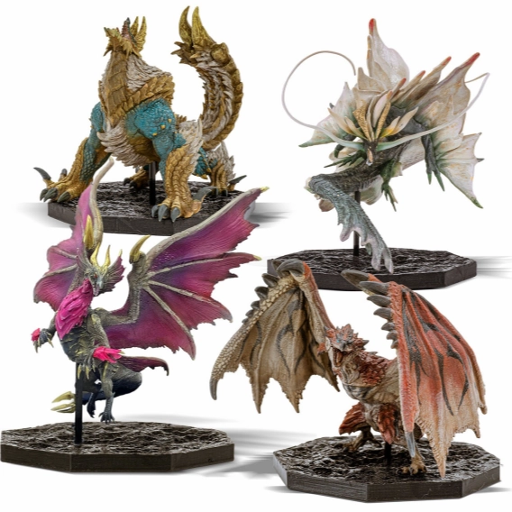 Kaiju Statue Monster Hunter Capcom Figure Builder Cube Box (Set of 4)