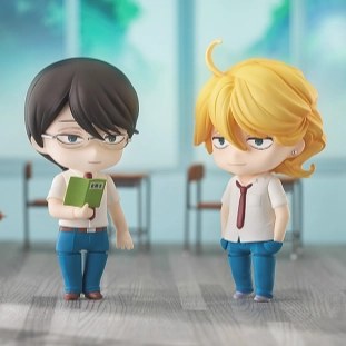 Nendoroid No.2586 Rihito Sajo & No.2587 Hikaru Kusakabe Set Anime Display