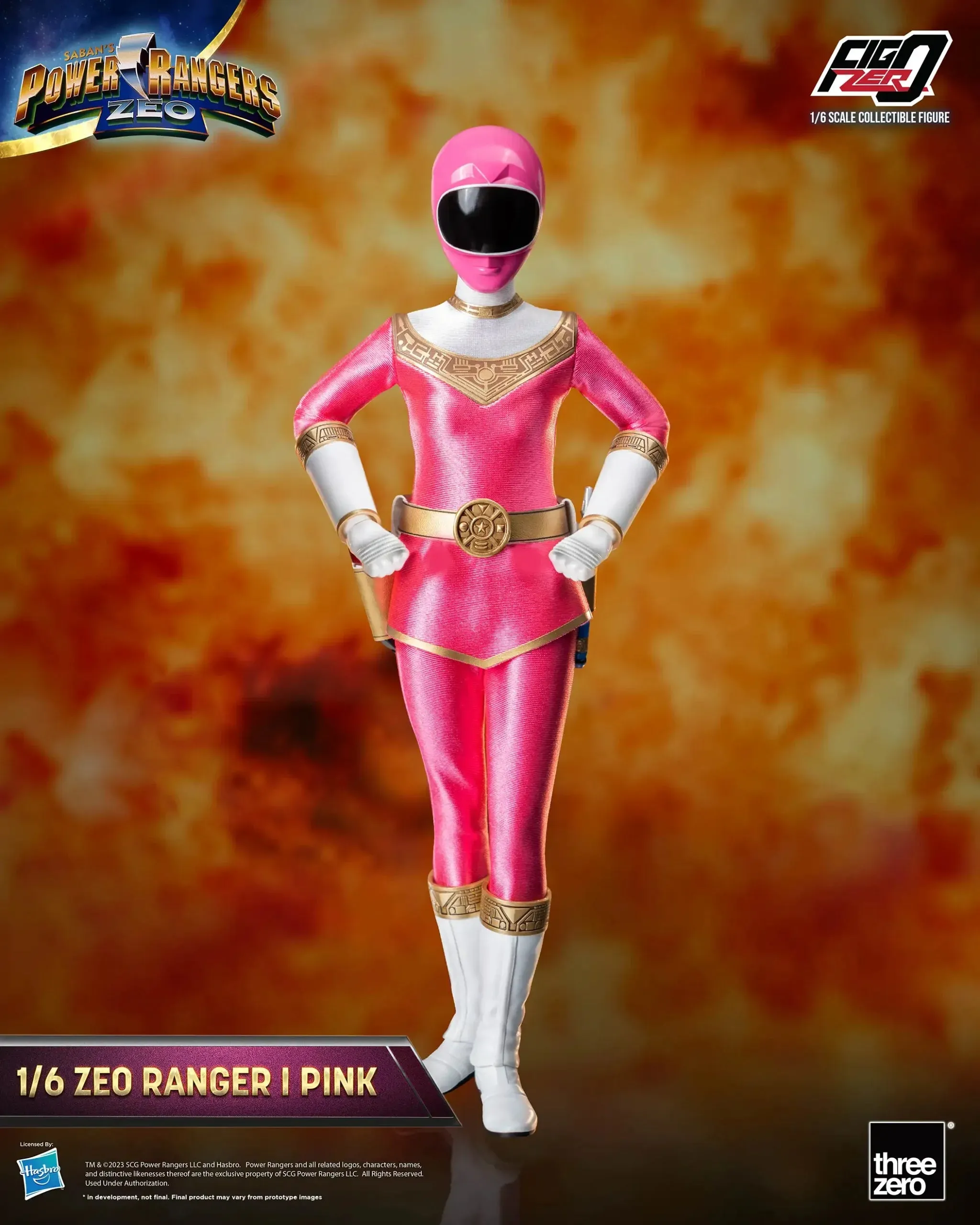Power Rangers Zeo FigZero 1/6 Zeo Ranger I Pink PVC Collectible Miniature Item