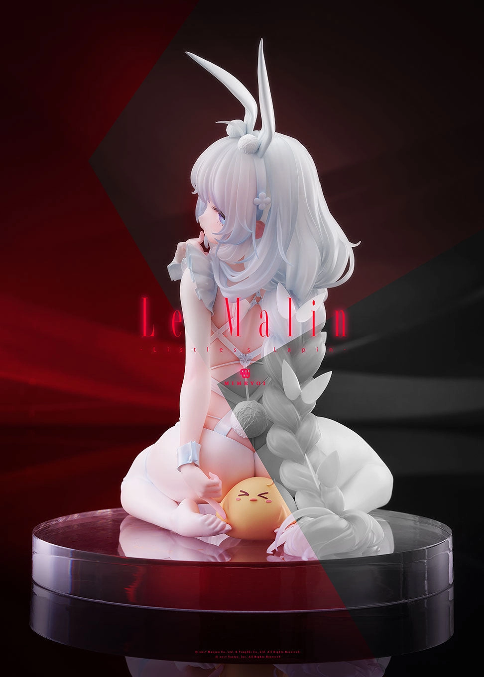 NFC Feature Azur Lane Le Malin Listless Lapin (with Deluxe Acrylic Base)