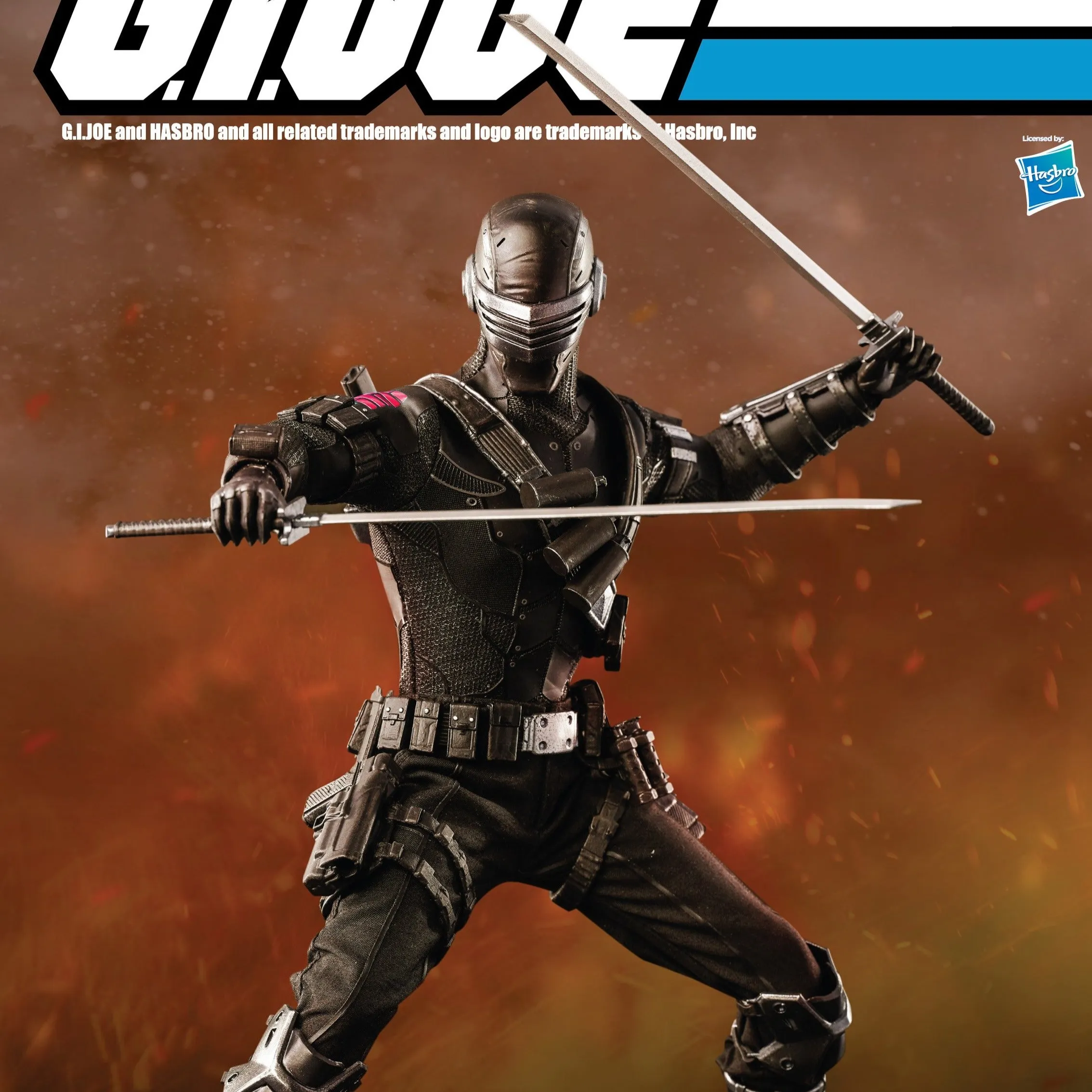 [Backorder] THREEZERO X HASBRO GI JOE SNAKE EYES 1/6 SCALE Baroque Figure PVC Hobby