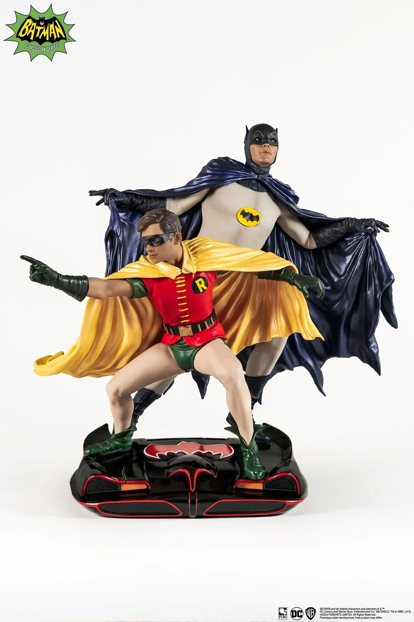 Press Worthy Anime Model PUREARTS Batman & Robin 1966 - DC Comics - 1/8 Scale Collectible PVC Statue
