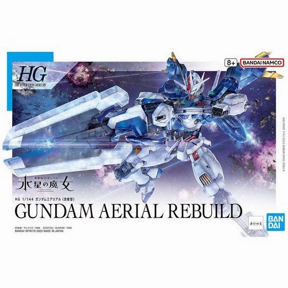Bandai Hobby HG 1/144 #19 Gundam Aerial Rebuild 'The Witch from Mercury' (5065096) Gaming Creation Creative Outlet