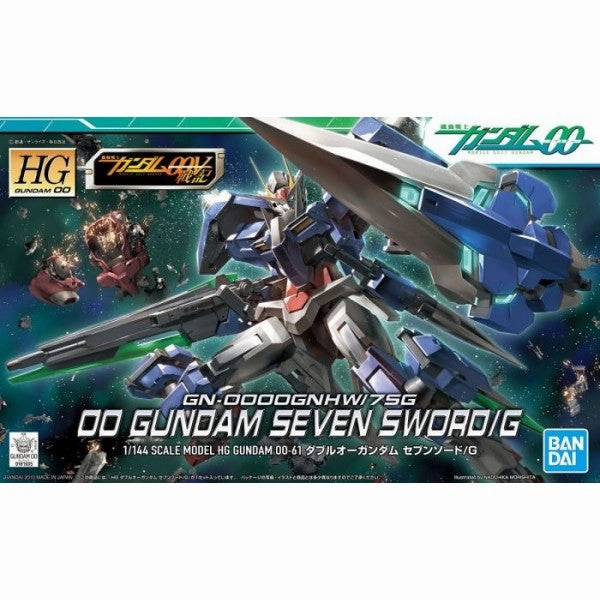 Fantasy Display Therapeutic Hobby Bandai Hobby HG 1/144 #61 00 Gundam Seven Sword/G "Gundam 00" (5057935)