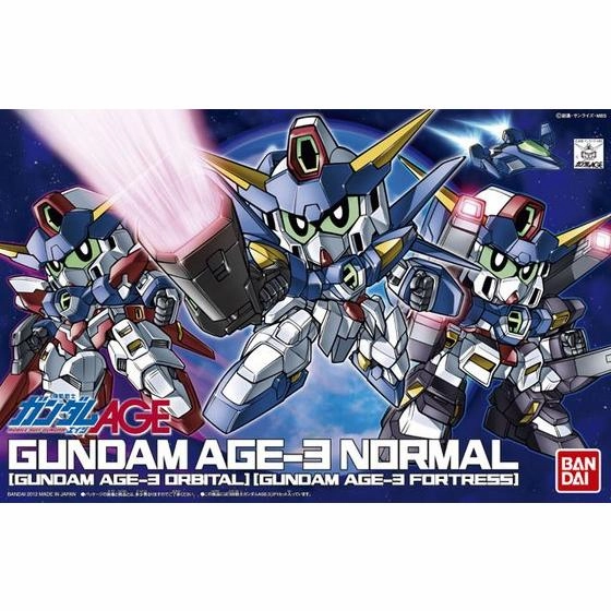 Robot Creation Bandai Hobby SD BB #372 Gundam Age-3 (Normal/ Orbital/ Fortress) 'SDW Heroes'
