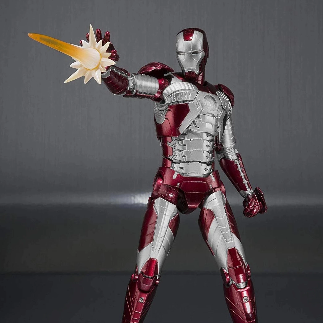 Bandai Tamashii Nations S.H.Figuarts Iron Man Mark V and Hall of Armor Set Ceramic Sculpture
