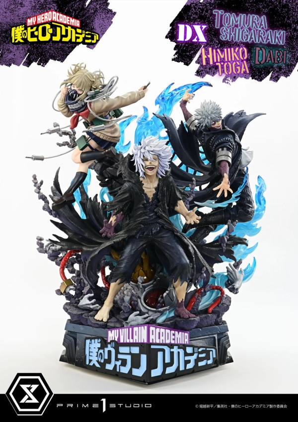 Prime 1 Studio Ultimate Premium Masterline My Hero Academia Tomura Shigaraki, Dabi, Himiko Toga Deluxe Bonus Version Chibi Showcase