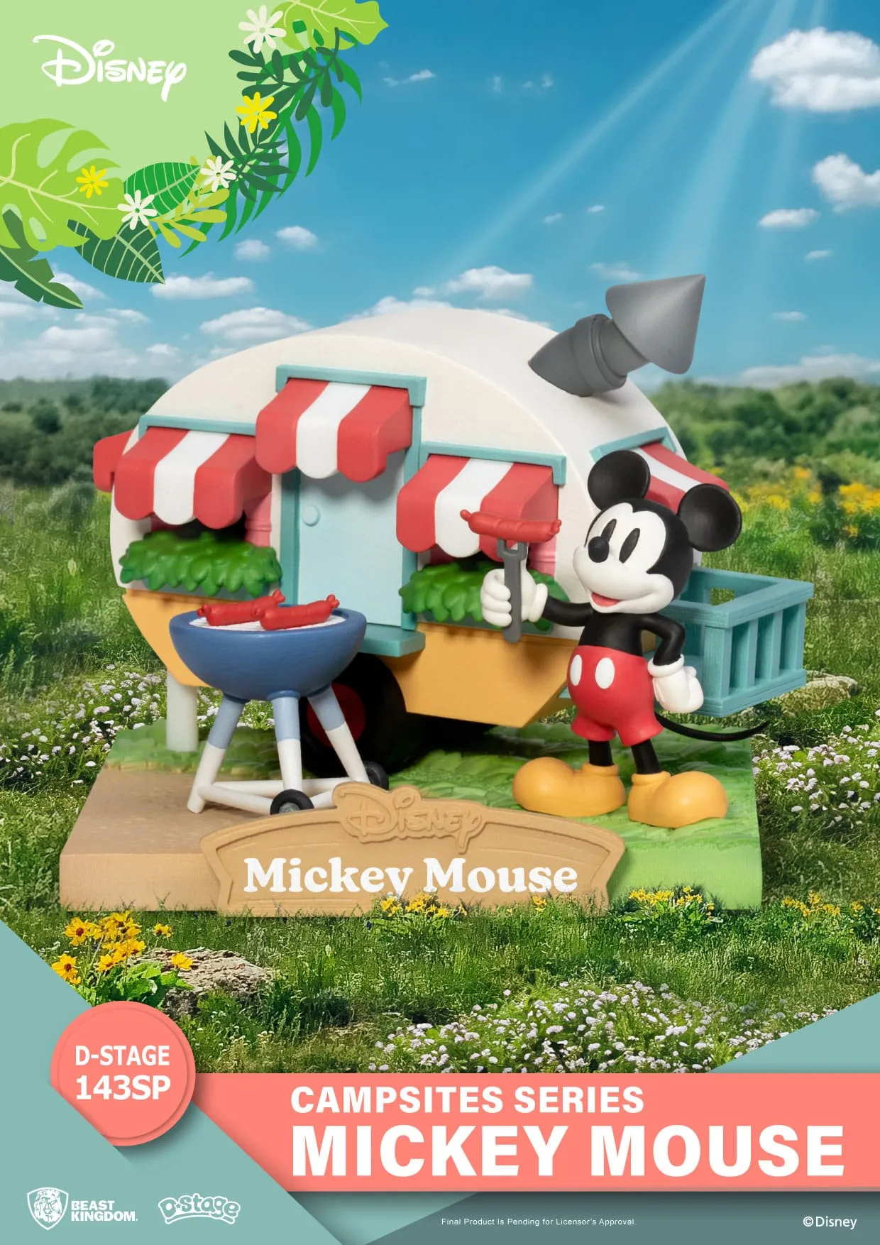 Library Decor Holiday themed Beast Kingdom Disney Campsite Series Mickey Mouse Special Edition D-Stage PVC Diorama Statue