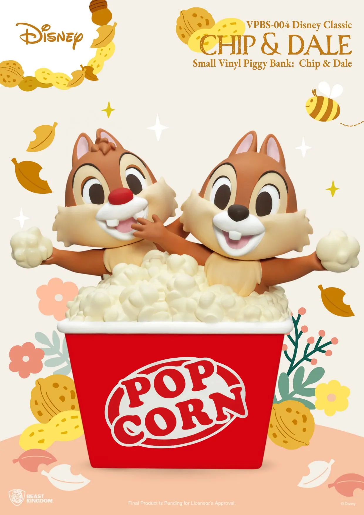 Beast Kingdom Disney Chip & Dale Piggy Bank Movie Figure