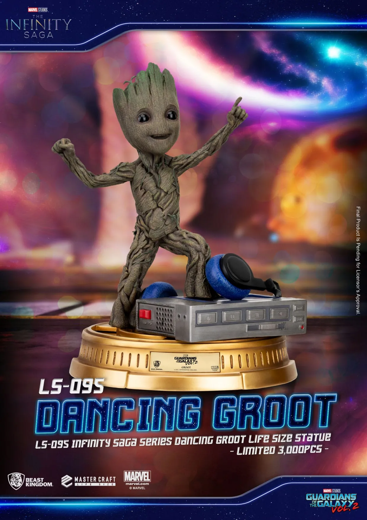 Miniature Model Beast Kingdom Guardians of the Galaxy 2 Dancing Groot heo EU Exclusive Life-Size Statue