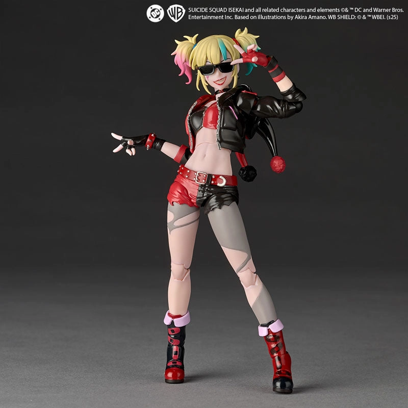 Retail Package Plastic Statue Revoltech Harley Quinn Suicide Squad ISEKAI Ver.