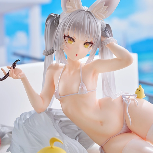 Ocean Creature Cat Figurine Asanagi: Lulled by Rough Seas