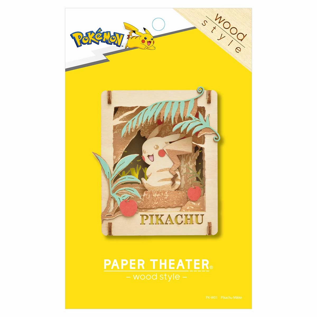 Woodstyle Pokemon Pikachu Found "Pokemon" Paper Theater (PK-W01) Rarity Value