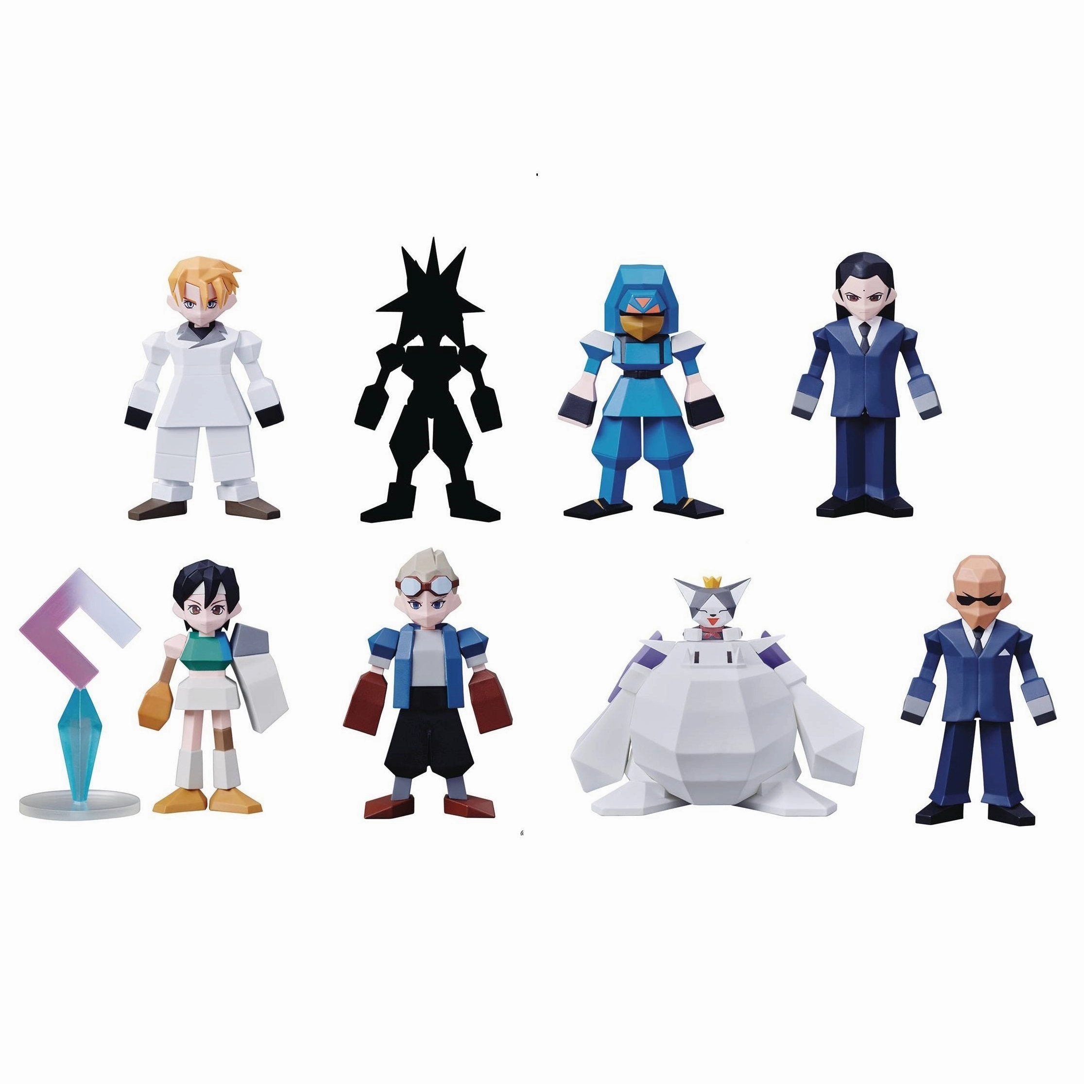 Art Showcase Movie Creation Final Fantasy VII Polygon Figure Vol. 2 (Set of 8)