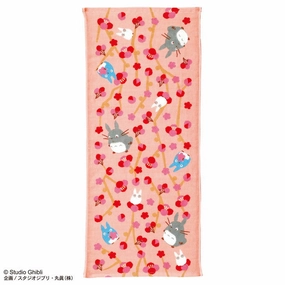Fantasy Character Studio Ghibli Imabari Gauze Series (Face Towel) "My Neighbor Totoro" - Flower (Plum)