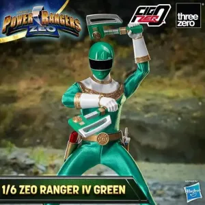 Reptile Figure Power Rangers Zeo FigZero 1/6 Zeo Ranger IV Green
