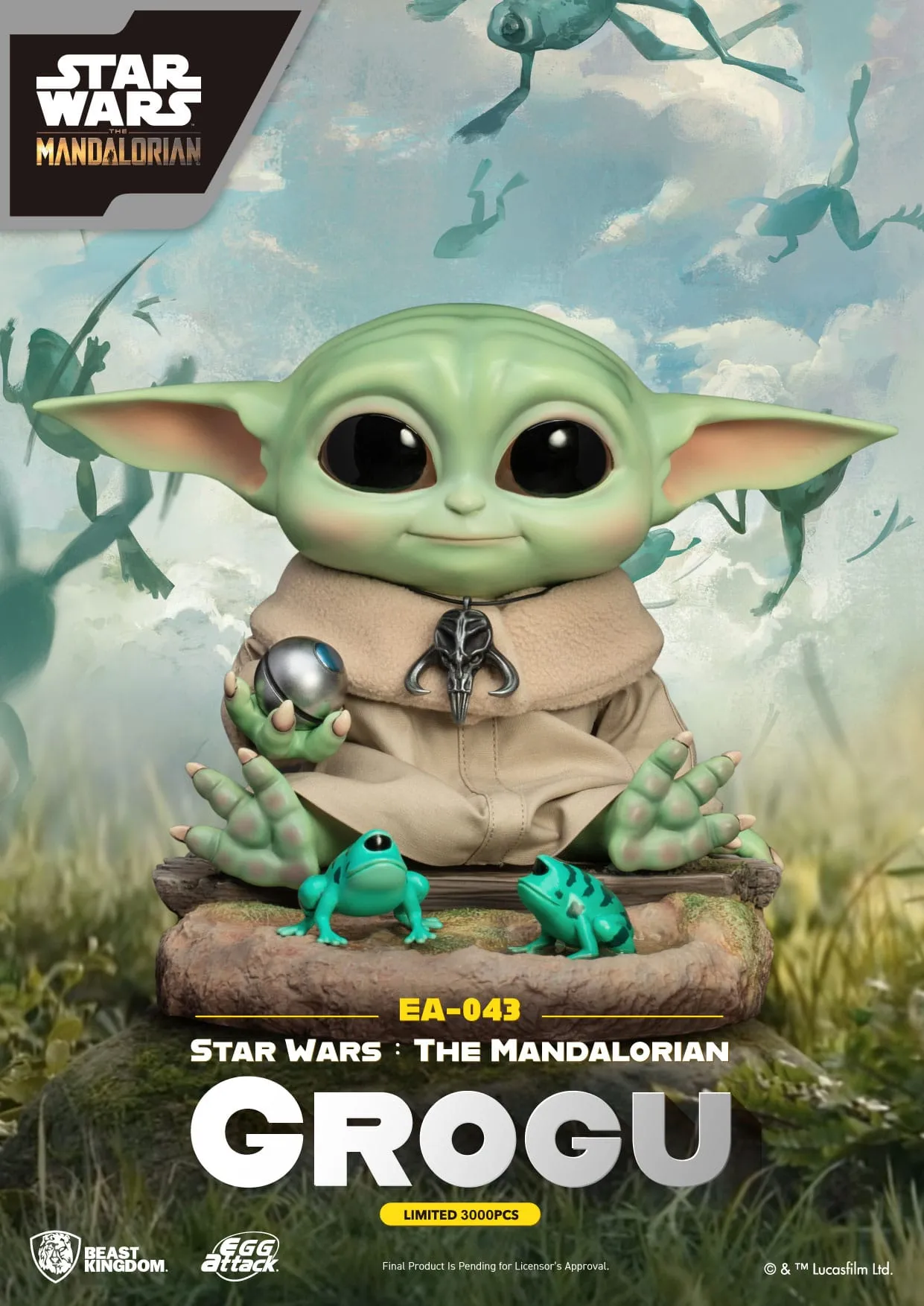 Beast Kingdom Star Wars The Mandalorian Grogu Egg Attack Action Figure Wedding Topper