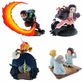 Character Collectible Demon Slayer Kimetsu no yaiba MEGAHOUSE PETITRAMA SERIES Vol.1 (Set of 4 Characters)(repeat)