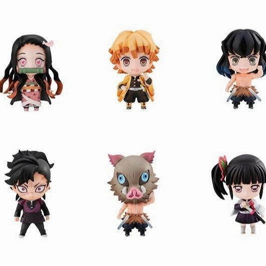 Artistic Sculpture Demon Slayer MEGAHOUSE Tanjiro & Friends Mascot Set ??with gift??