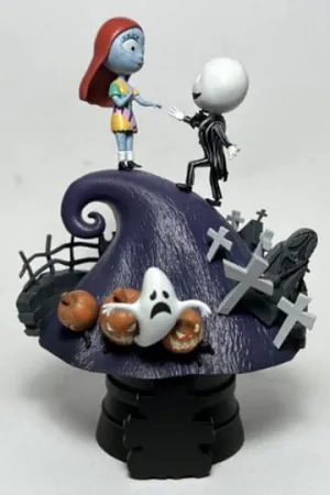 Modern Art Robot Toy Beast Kingdom Nightmare Before Christmas Jack & Sally D-Stage PVC Diorama Statue