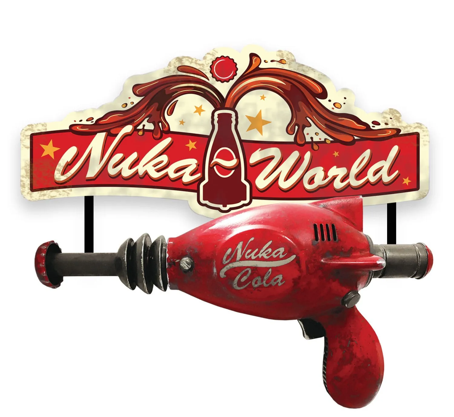 Multi Pack Chrome Plated Diamond Select Toys Fallout Thirst Zapper heo European Exclusive 1/1 Replica Statue