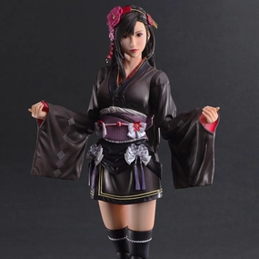 Final Fantasy VII Remake PLAY ARTS KAI Tifa Lockhart Exotic Dress Action Figure Superhero Hobby Archival Quality
