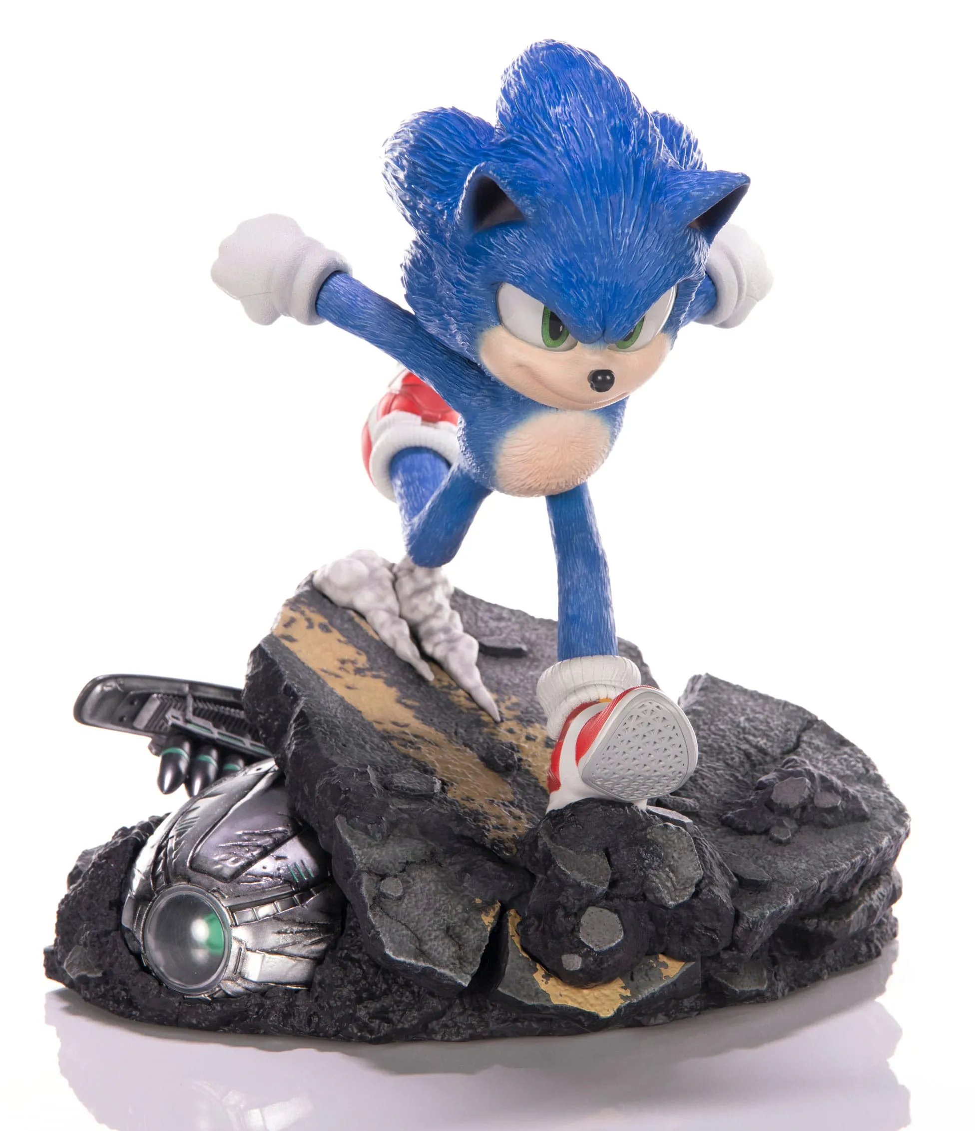 First 4 Figures Sonic Standoff - Sonic the Hedgehog 2 - Collectible Statue Articulated Hero Art Series
