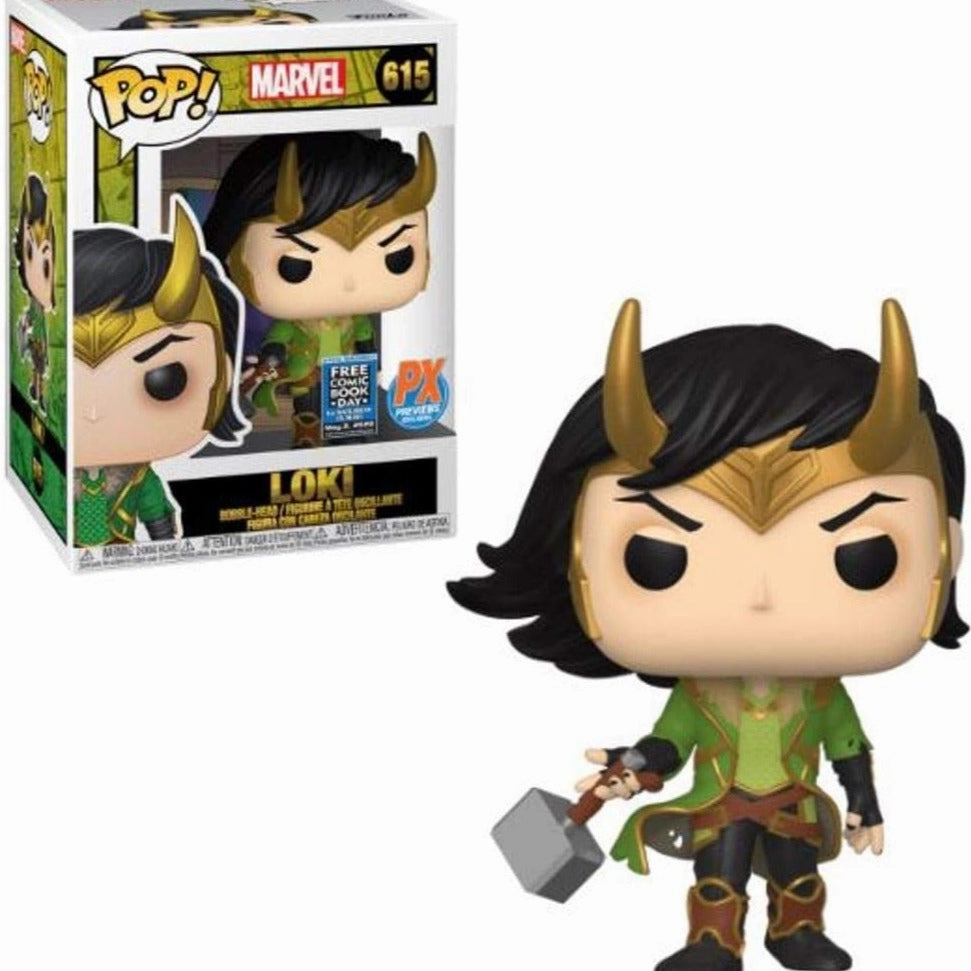 Funko Pop Marvel Loki PX Vinyl Figure FCBD 2020 #615 Smart Toy