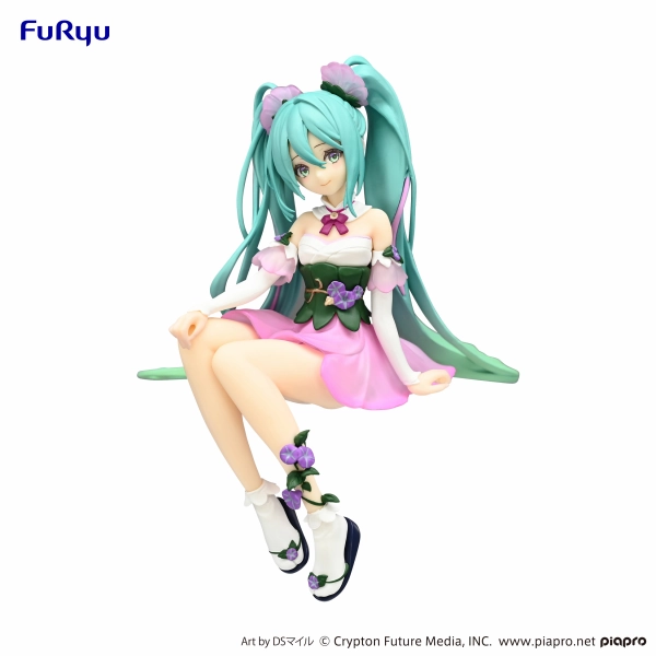 Collectible Art Virtual Good Hatsune Miku Noodle Stopper Figure "Flower Fairy Morning Glory Pink Color ver."