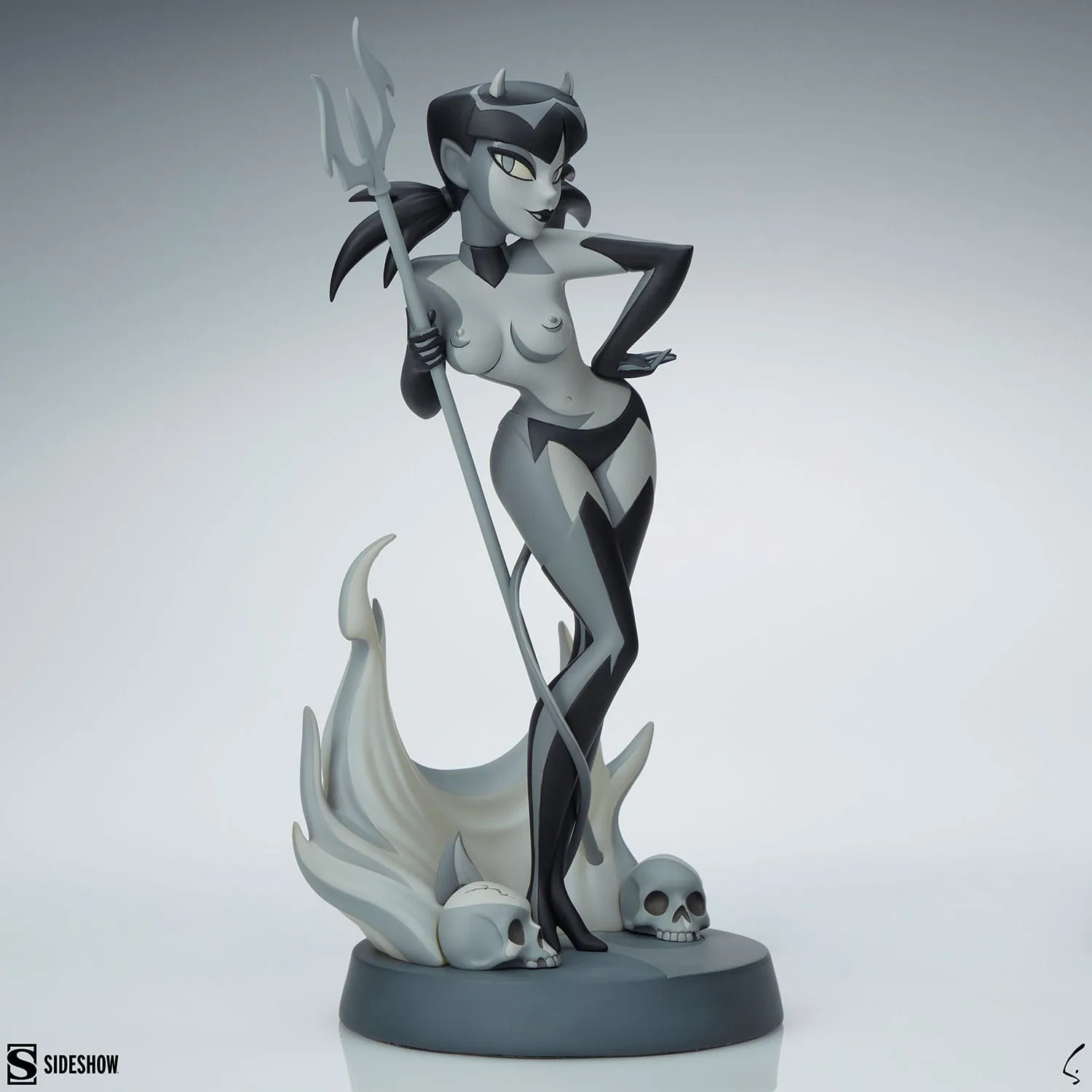 Sideshow Collectibles Original Artist Series Devil Girl (Black and White Variant) Statue Community Build