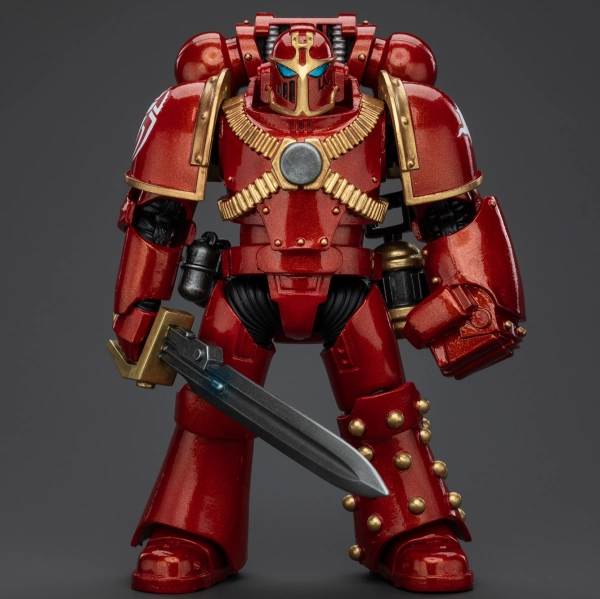WARHAMMER Thousand Sons Legion MK IV Tactical Squad Sergeant with Power Fist Future Antique Cartoonish Design