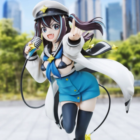 Gushing Over Magical Girls Loco Musica Ceramic Sculpture Gaming Display