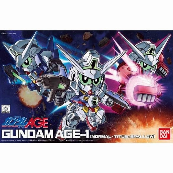 Bandai Hobby SD BB #369 Gundam Age-1 (Normal-Titus-Spallow) Sports Memorabilia Vinyl Creation