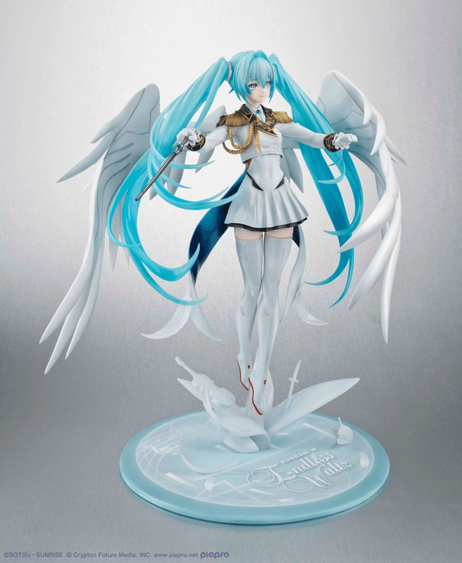 Lucrea Mobile Suit Gundam 45th Anniversary X Hatsune Miku X Wing Gundam Zero EW Mythology Art Felt Toy