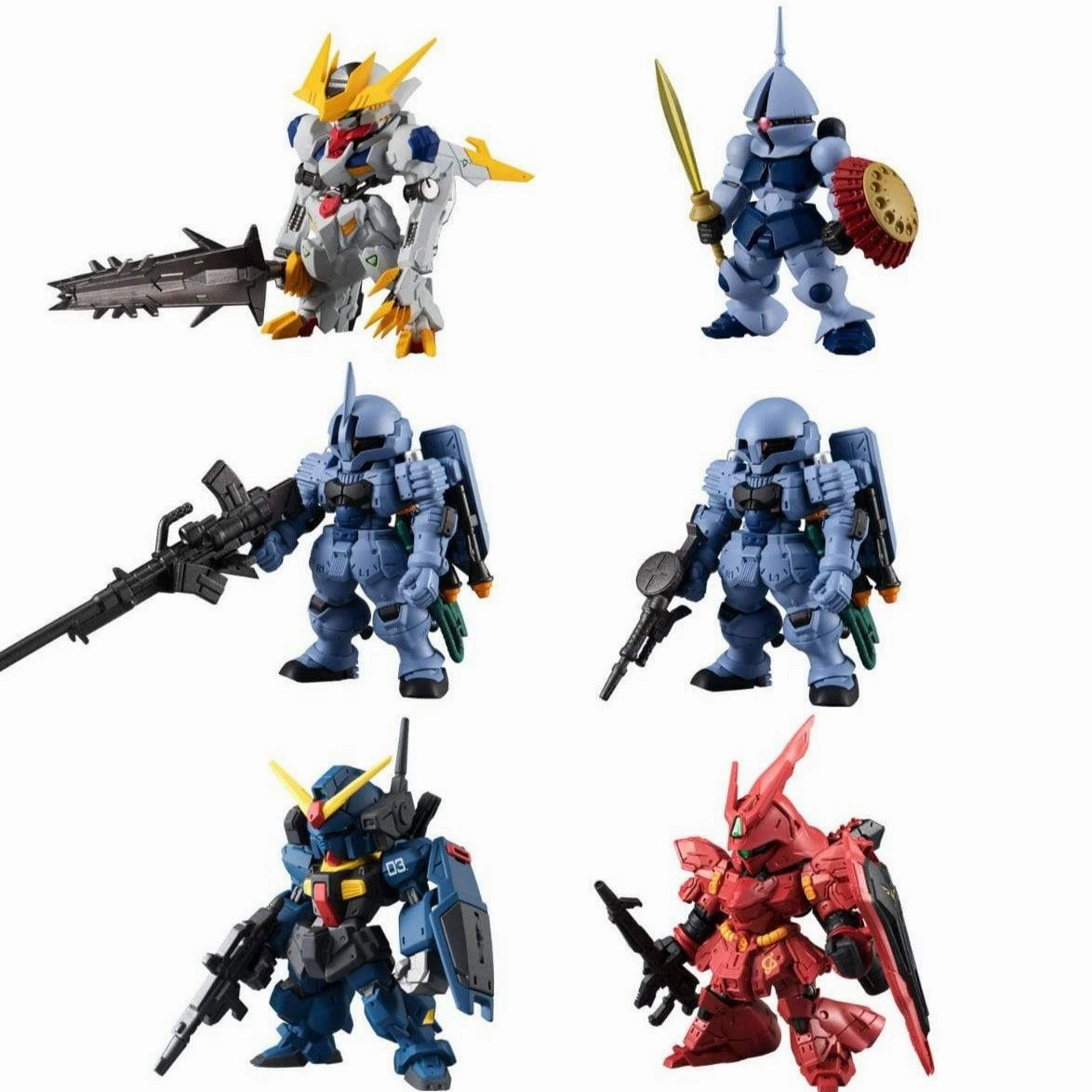 Themed Exhibit FW Gundam Converge 10TH ANNIVERSARY SELECTION 01 (SET of 6)