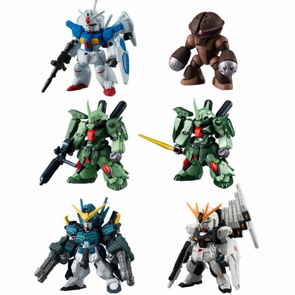 FW Gundam Converge 10TH ANNIVERSARY SELECTION 02 (SET of 6) Premium Goods