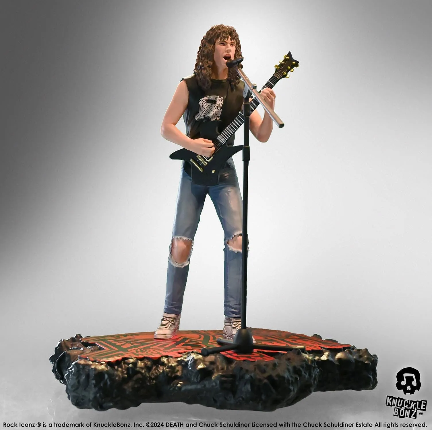 Award Winner Miniature Replica Knucklebonz Death Rock Iconz Chuck Schuldiner II Statue