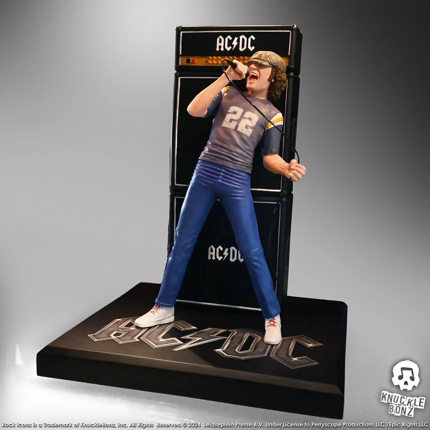 Collectors Replica Knucklebonz AC/DC Rock Iconz Brian Johnson Statue