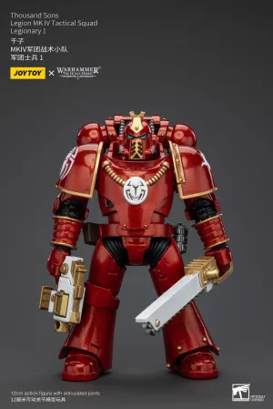 Posable Action JOYTOY Warhammer The Horus Heresy Thousand Sons Legion MK IV Tactical Squad Legionary 1 1/18 Action Figure