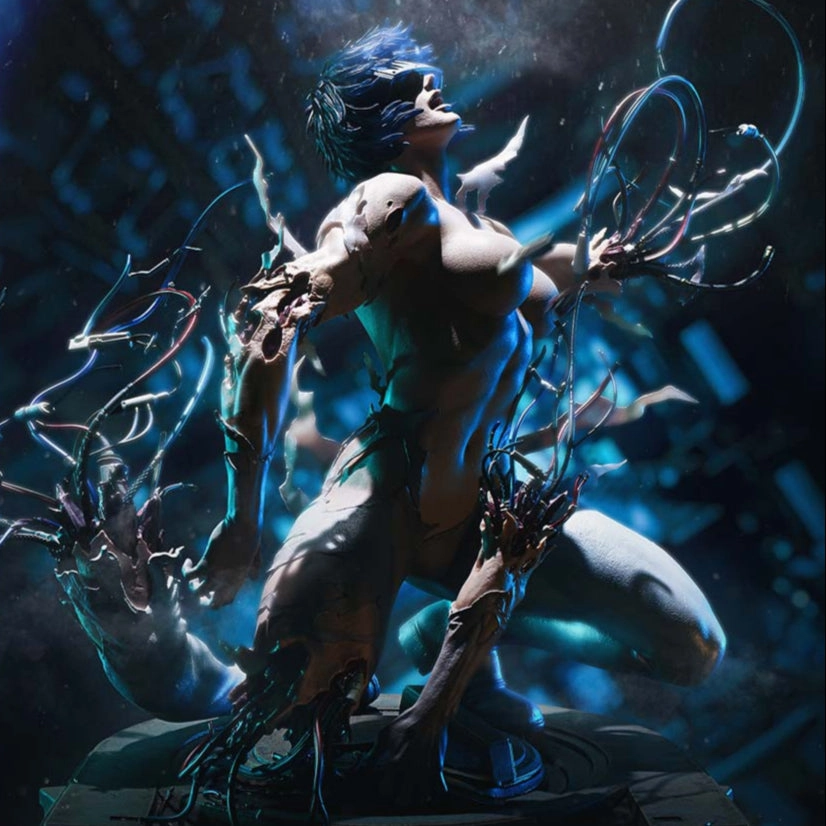 Pre Columbian Action Statue Prime 1 Studio Ultimate Premium Masterline GHOST IN THE SHELL Motoko Kusanagi VS Arachnida