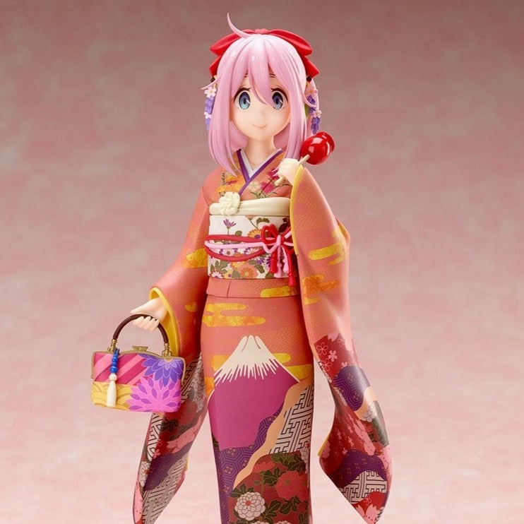 Rococo Sculpture Yuru Camp FURYU Corporation Yuru Camp Nadeshiko Kagamihara Furisode ver. 1/7 Scale Figure