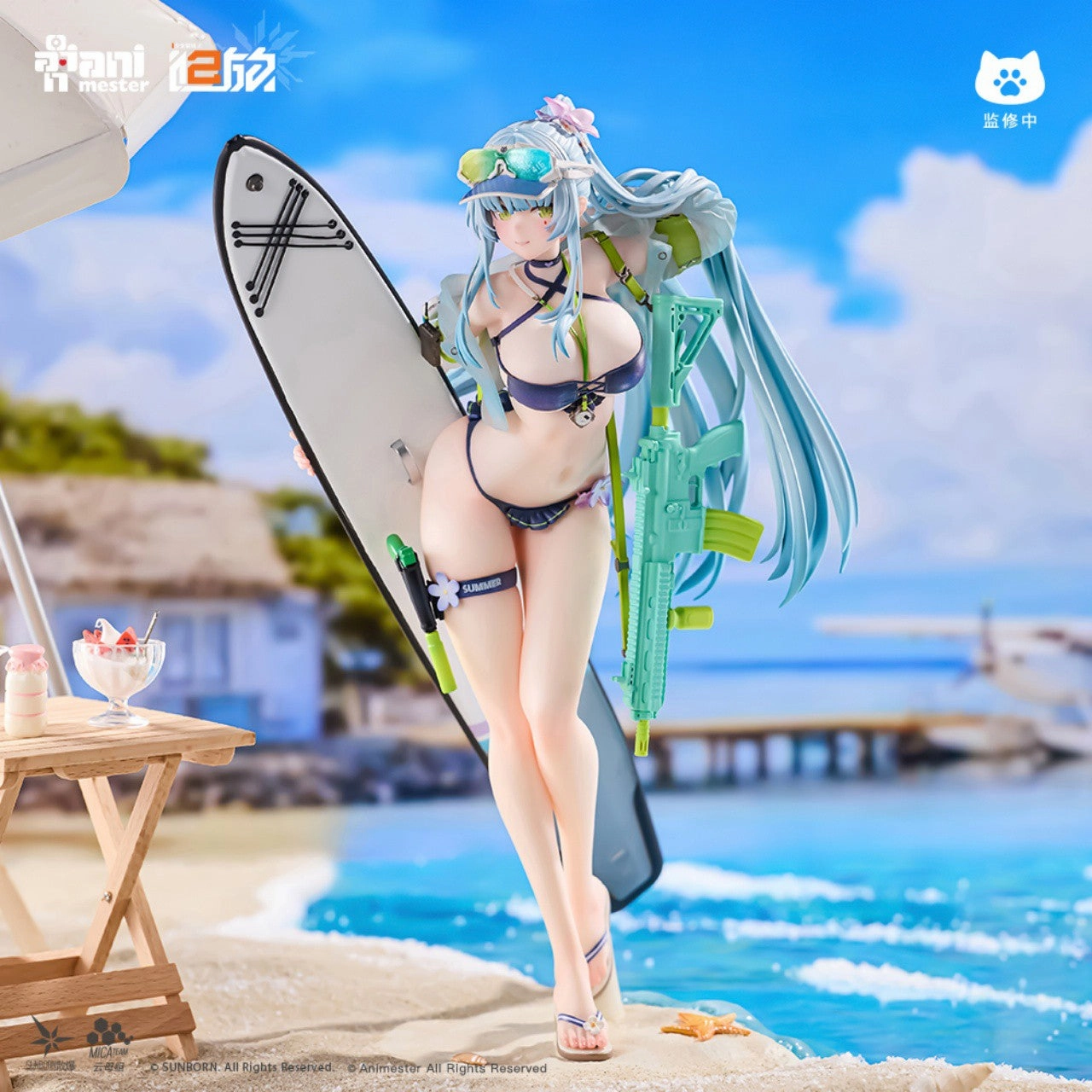 Girls' Frontline 2: Exilium HK416 Cerulean Breaker Ver. Airplane Replica Science fiction