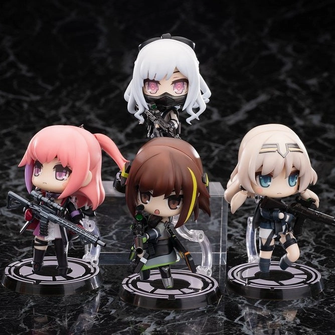 Girls' Frontline HOBBYMAX Disobedience Team Set of All Four Characters (ST AR-15/M4A1/AK-12/AN-94) Prehistoric Animal Vinyl Merchandise