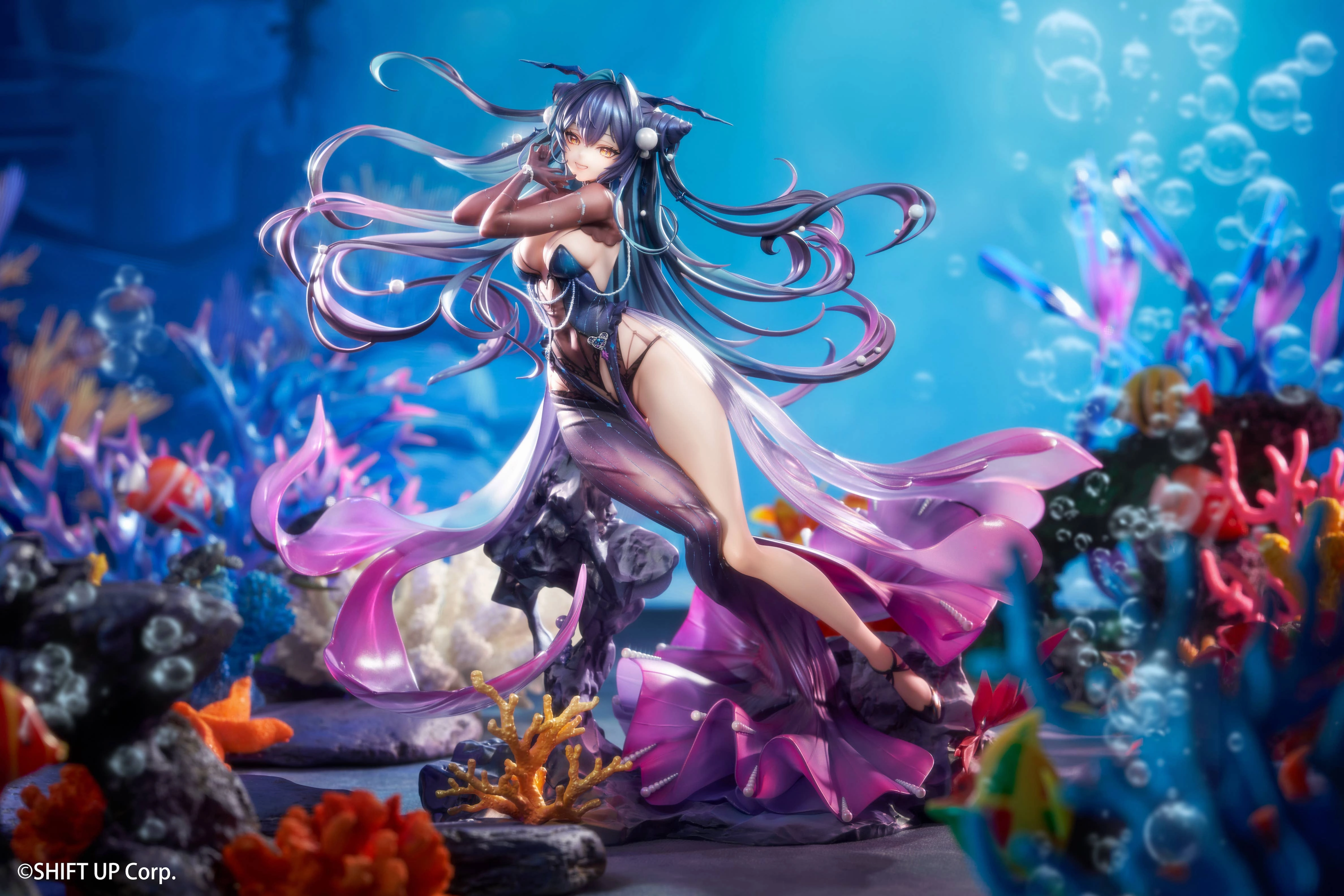 Goddess of Victory: Nikke Little Mermaid Abyss Flower Deluxe Edition Samurai Figure Apartment Living