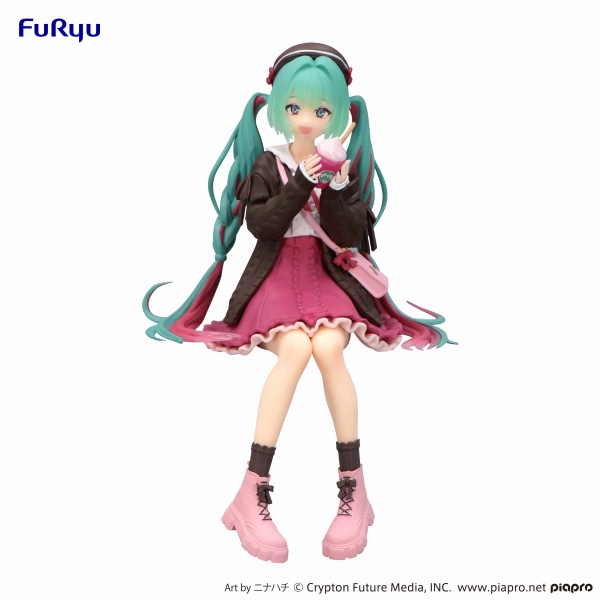 Hatsune Miku Noodle Stopper Figure - Autumn Date Pink Color ver. - Paleontology Model