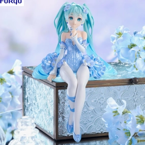 Hatsune Miku Noodle Stopper Figure Flower Fairy Nemophila Pail Blue Color Ver. Gift wrapping