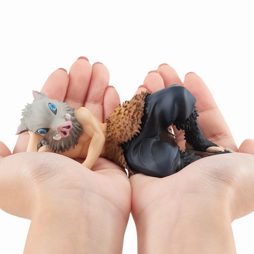 MEGAHOUSE G.E.M PALM SIZE DEMON SLAYER: Kimetsu no yaiba INOSUKE (with premium gift) Rubber Toy