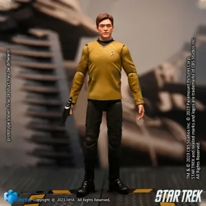 Hiya Toys Star Trek 2009 Sulu Exquisite Mini 1/18 Action Figure Media Attention Buildable Figure