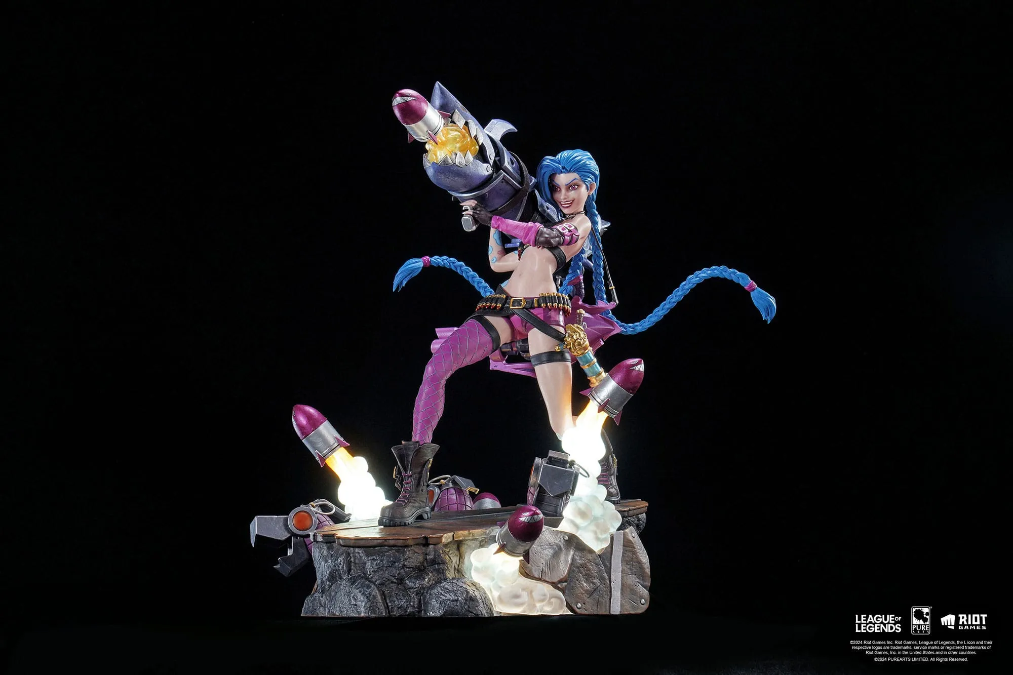 Themed Background Staff Pick PUREARTS Jinx - League of Legends - 1/6 Scale Collectible Statue